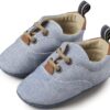 Βαπτιστικά παπούτσια αγόρι BabyWalker Mi 1064 μπεζ και μπλε ρουα