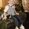 βαφτιστικό σετ για αγόρι dolce bambini 8619