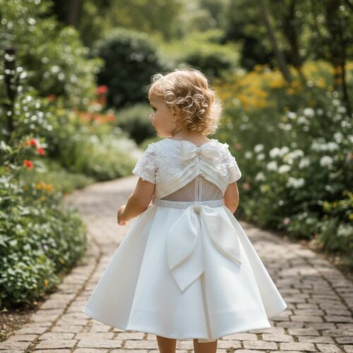 Βαπτιστικό Φόρεμα κορίτσι Dolce Bambini ivory εκρού σετ