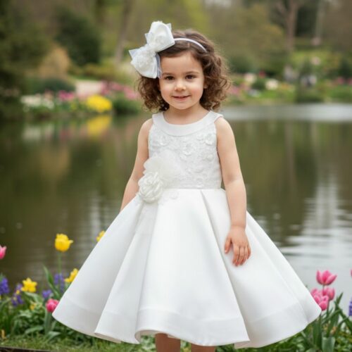 Βαπτιστικό Φόρεμα κορίτσι Dolce Bambini ivory εκρού σετ