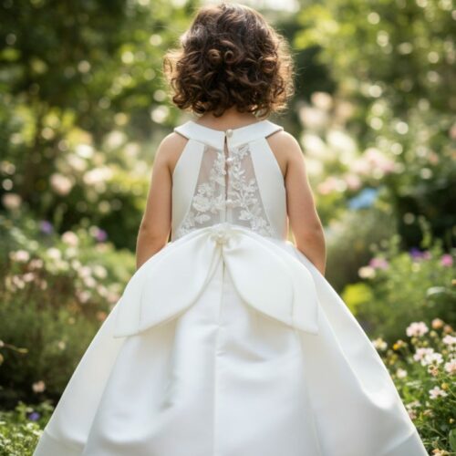 Βαπτιστικό Φόρεμα κορίτσι Dolce Bambini ivory εκρού σετ