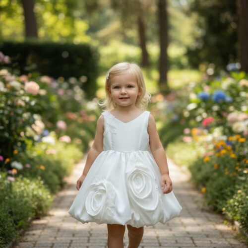 Βαπτιστικό Φόρεμα κορίτσι Dolce Bambini ivory εκρού σετ