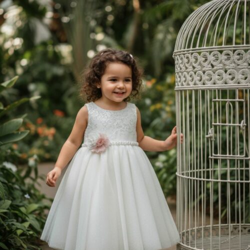 Βαπτιστικό Φόρεμα κορίτσι Dolce Bambini ivory εκρού σετ