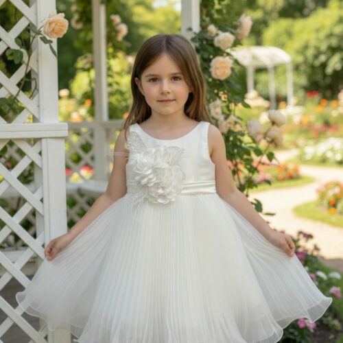 Βαπτιστικό Φόρεμα κορίτσι Dolce Bambini ivory εκρού σετ