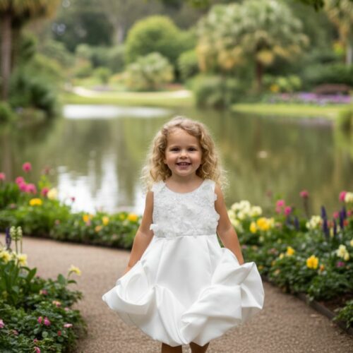 Βαπτιστικό Φόρεμα κορίτσι Dolce Bambini ivory εκρού σετ