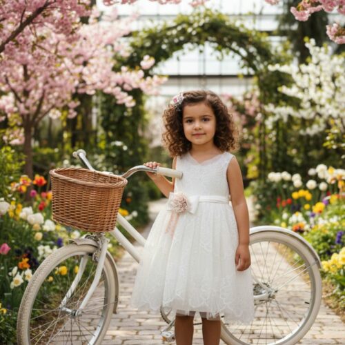 Βαπτιστικό Φόρεμα κορίτσι Dolce Bambini ivory εκρού σετ