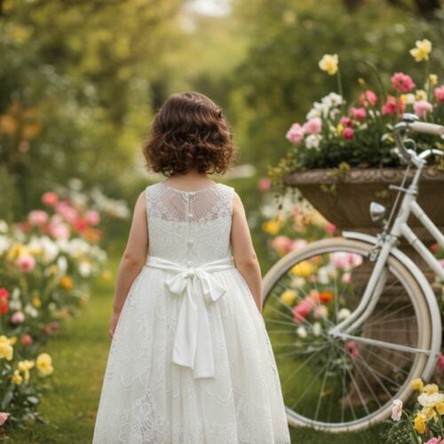 Βαπτιστικό Φόρεμα κορίτσι Dolce Bambini ivory εκρού σετ