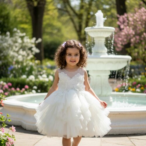 Βαπτιστικό Φόρεμα κορίτσι Dolce Bambini ivory εκρού σετ