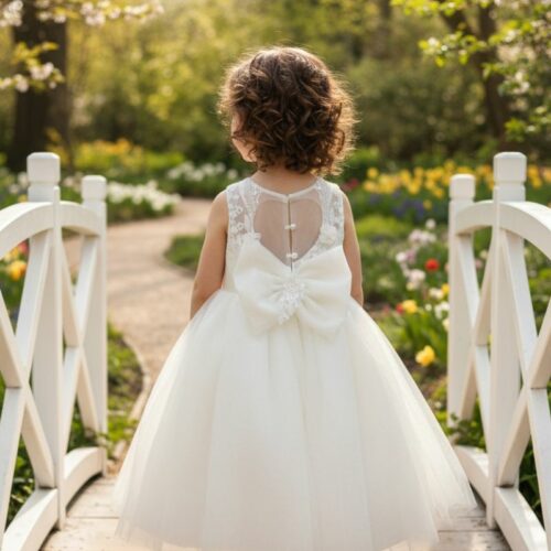 Βαπτιστικό Φόρεμα κορίτσι Dolce Bambini ivory εκρού σετ