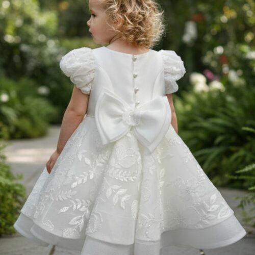 Βαπτιστικό Φόρεμα κορίτσι Dolce Bambini ivory εκρού σετ