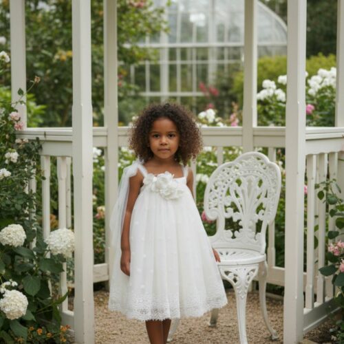 Βαπτιστικό Φόρεμα κορίτσι Dolce Bambini ivory εκρού σετ