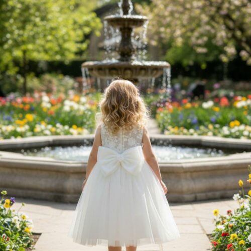 Βαπτιστικό Φόρεμα κορίτσι Dolce Bambini ivory εκρού σετ