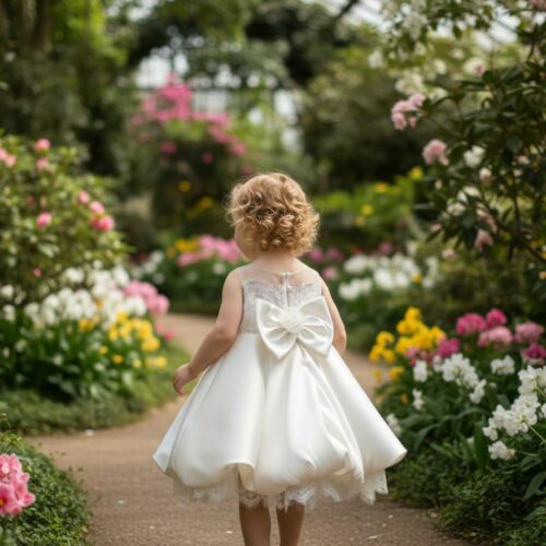 Βαπτιστικό Φόρεμα κορίτσι Dolce Bambini ivory εκρού σετ