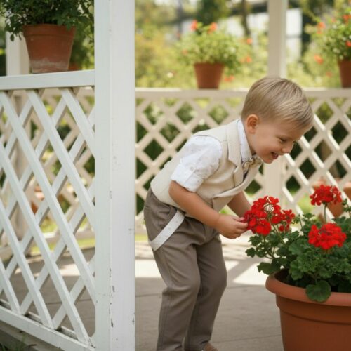 Βαπτιστικό κοστούμι αγόρι Dolce Bambini εκρού εκρού μπεζ σετ