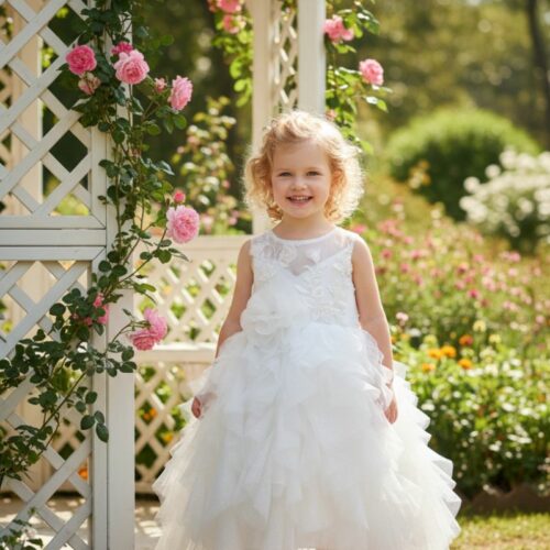 Βαπτιστικό Φόρεμα κορίτσι Dolce Bambini ivory εκρού σετ