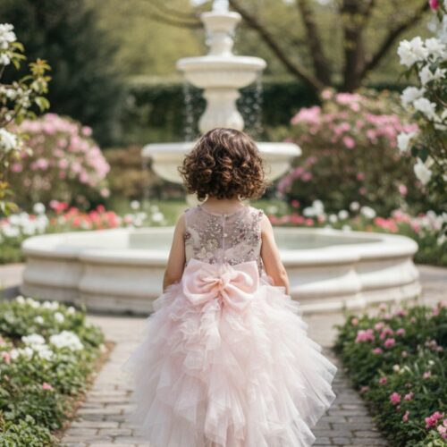 Βαπτιστικό Φόρεμα κορίτσι Dolce Bambini ροζ σετ