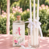 Λαδοσέτ βάπτισης κοριτσιού με χειροποίητη floral ζωγραφική και μονόγραμμα