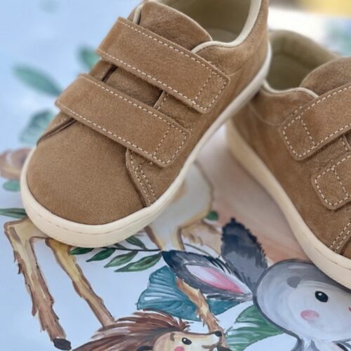 Βαπτιστικά παπούτσια BabyWalker αγοριού σε καφέ απόχρωση – Woodland Story